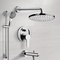 Tub and Shower Faucet Set with Handheld and Rain Shower Head